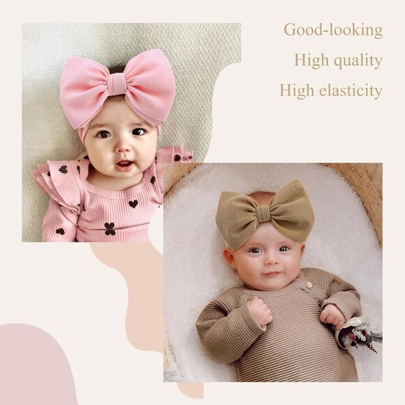 Baby Headbands Handmade Nylon with Hair Bows for Newborns and Kids main image 8